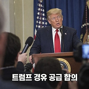 트럼프 공급 합의 푸틴과 러 경유 수입 허용