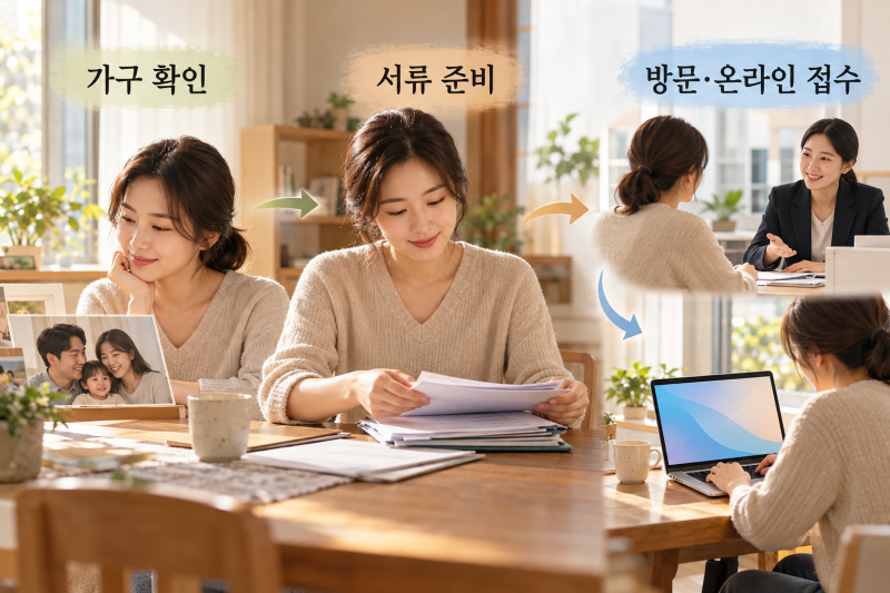 주거급여 신청방법, 신청자격 확인부터 준비서류·접수까지