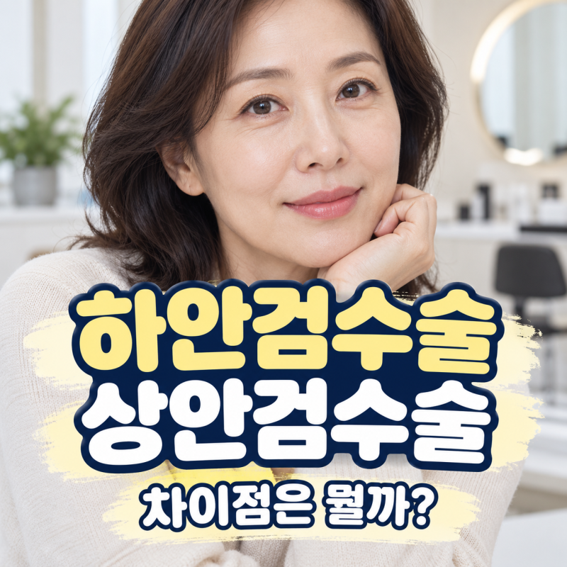 하안검수술과 상안검수술의 차이점은 뭘까?