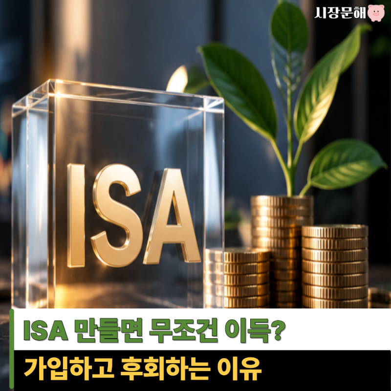 "절세된다는 말만 믿고 가입하셨나요?" ISA 계좌 장단점, 개설 전 확인할 5가지