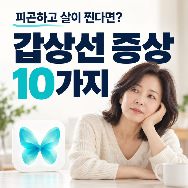갑상선 증상 10가지, 피곤하고 살이 찐다면? 저하증·항진증·암 차이 총정리