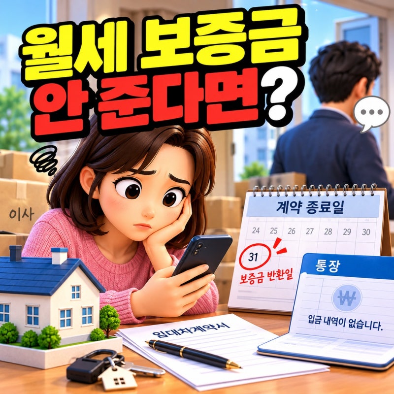 월세 보증금 반환일 지났는데 집주인이 안 준다면? 문자 통보부터 임차권등기까지