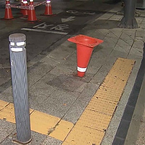 어린이대공원역 택시 인도 돌진 사고.. 70대 기사 졸음운전에 40대 부부 덮쳤다