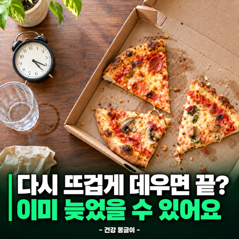 "먹다 남긴 피자, 데워 먹으면 괜찮을까?" 실온에 오래 두면 위험한 음식 5가지