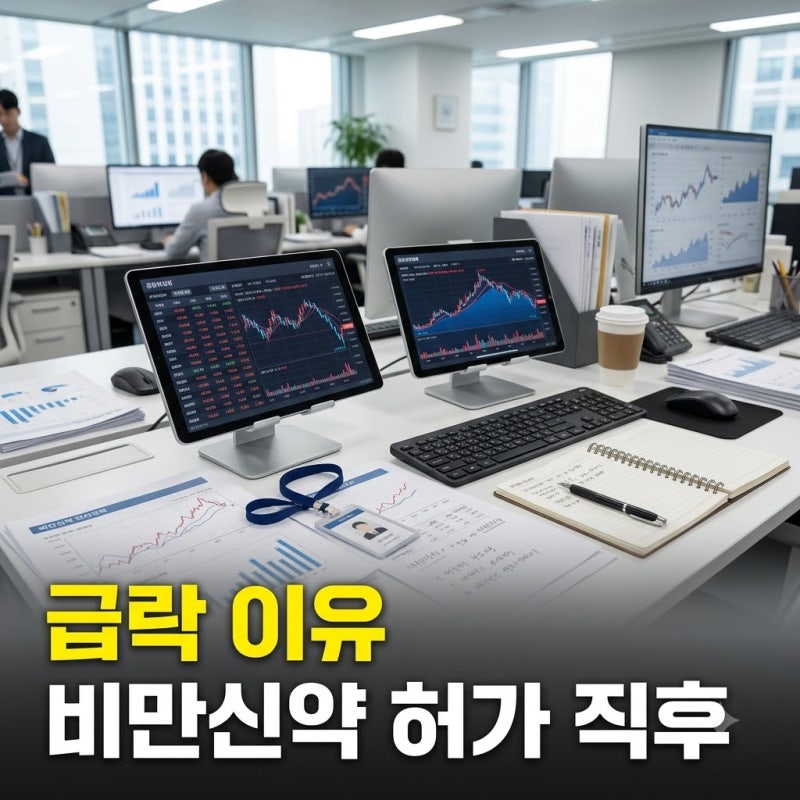 한미약품 주가 비만신약 허가에도 급락 이유는 무엇일까