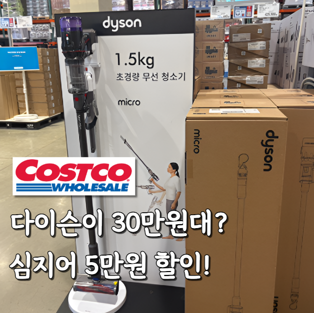 다이슨 청소기 30만원대? 코스트코 5만원 할인 모르고 샀다면 아쉬울 뻔했네요