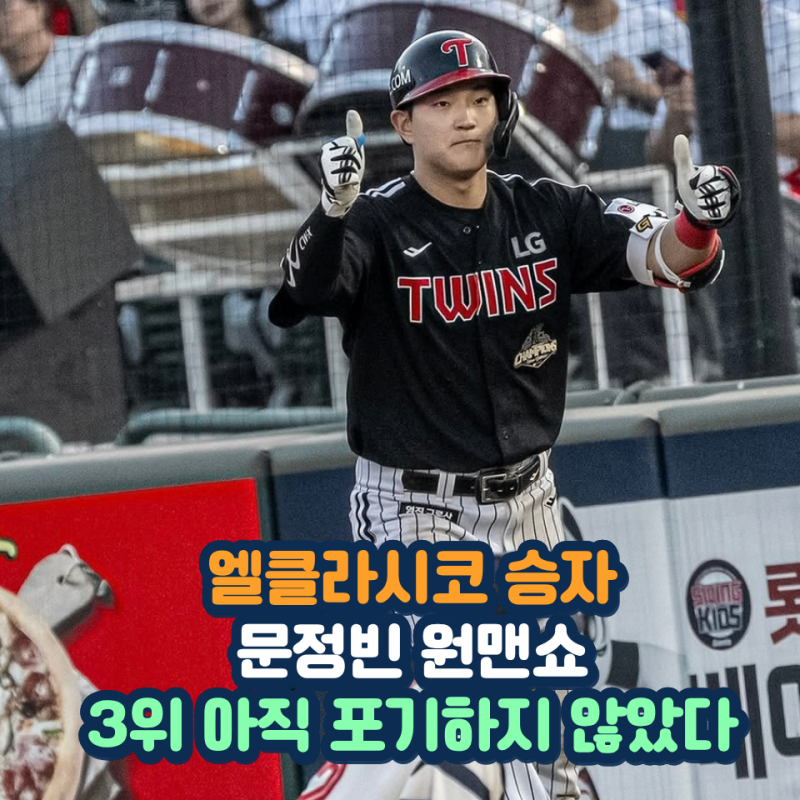 LG 문정빈 미쳤다 5안타 원맨쇼 엘클라시코 10회 연장 혈투 끝 3위 경쟁 불씨 살렸다