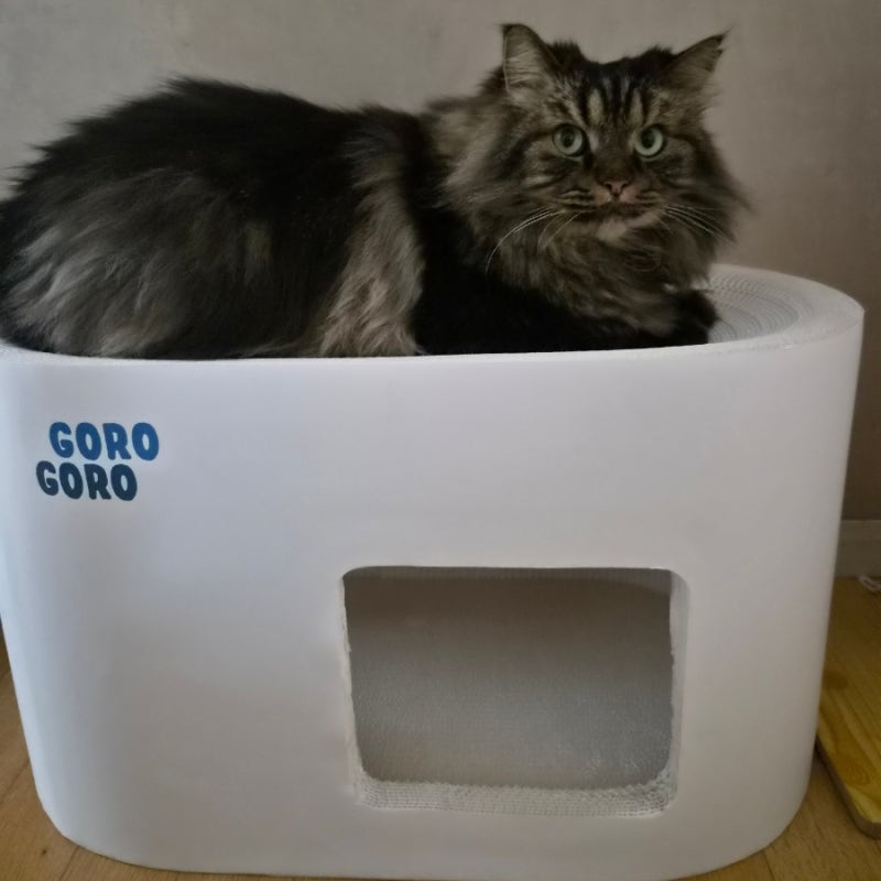 고로고로 고양이 스크래쳐 나만의 공간 숨숨집 대형 재구매 후기
