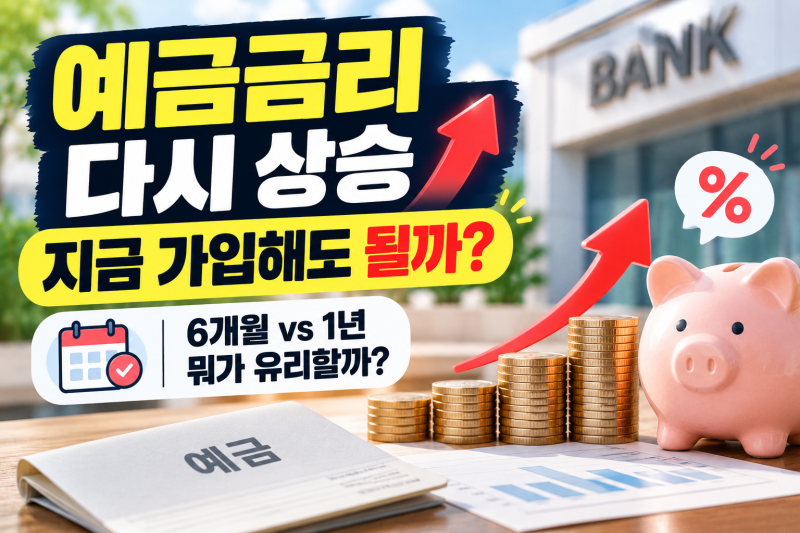 은행 예금금리 다시 오른다? 정기예금 가입 전 꼭 비교할 3가지