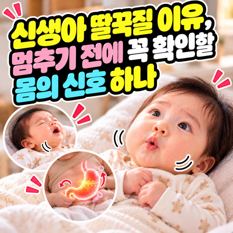 신생아 딸꾹질 이유, 멈추기 전에 꼭 확인할 몸의 신호 하나