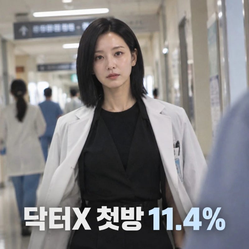 김지원 닥터X 첫방 시청률 11.4% 기록