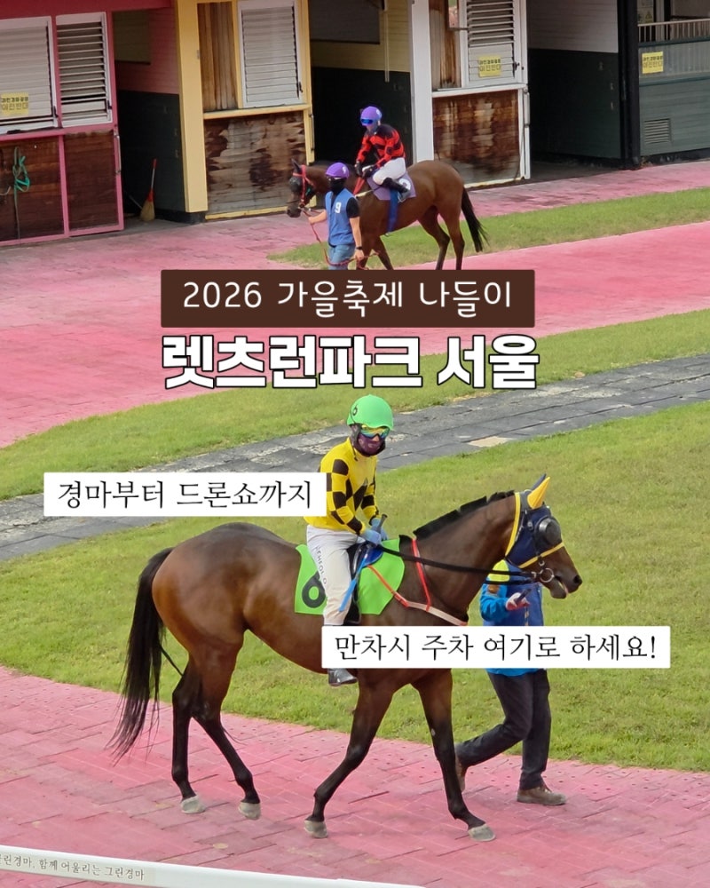 렛츠런파크 서울 주말 방문 | 만차시 주차 방법 & 경마부터 드론쇼까지
