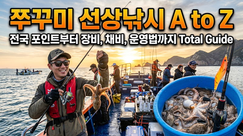 쭈꾸미 선상낚시 A to Z: 전국 포인트부터 장비, 채비, 운영법까지 Total Guide
