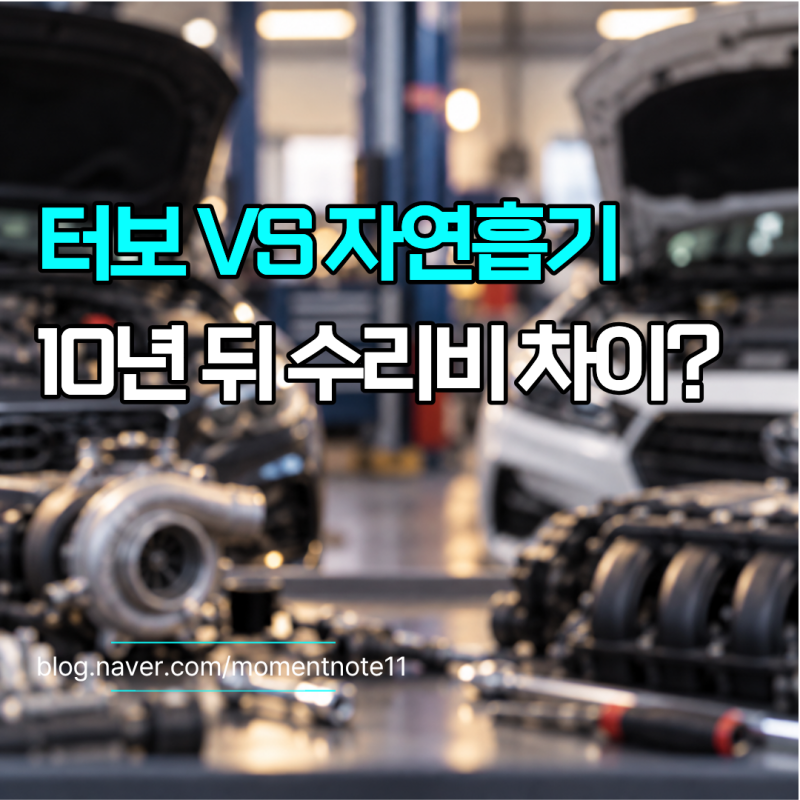 터보 엔진 vs 자연흡기 엔진, 10년 타면 수리비 얼마나 차이 날까?
