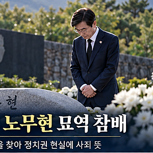 조경태 노무현 묘역 참배, 김태규 부엉이바위 발언에 대신 사죄한 이유