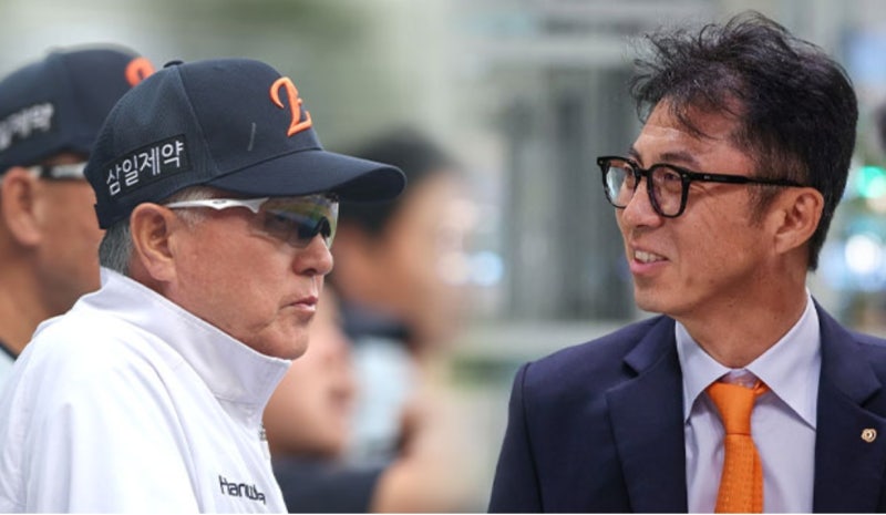 “19년 만에 KS 갔는데…” 김경문 감독·손혁 단장 한화와 동시에 결별!