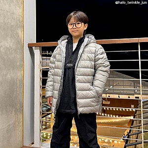 디스커버리 키즈점퍼 유러피안 덕다운 충전재 주니어경량패딩 가볍고 따뜻해!