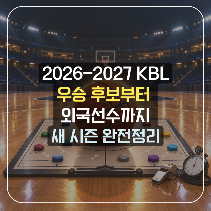 2026-2027 KBL 완전정리｜우승 후보·외국선수·아시아쿼터·초보 관전법