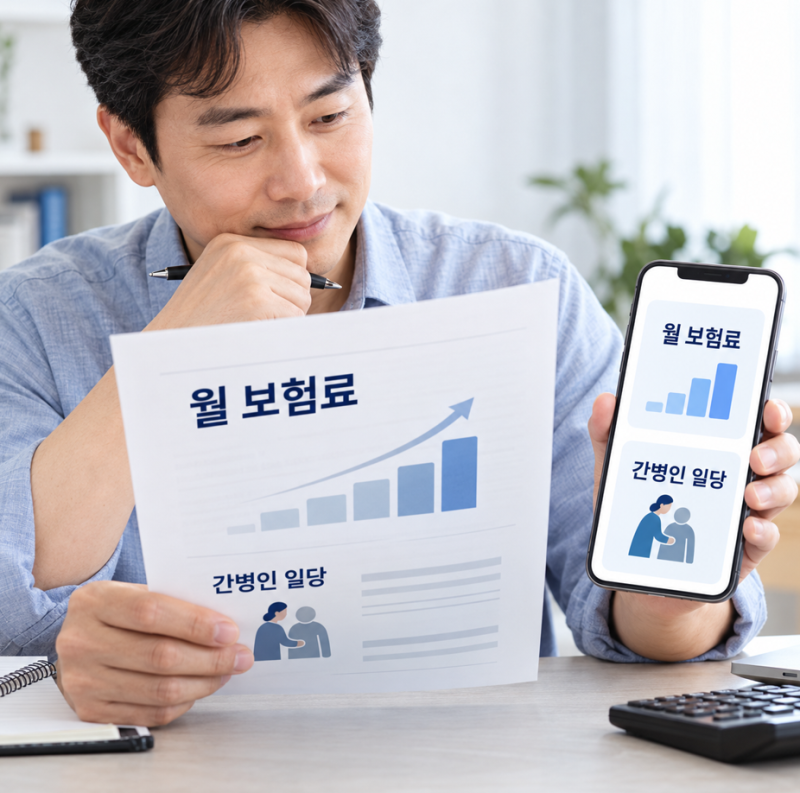 간병인보험가격 한 달 보험료 얼마일까
