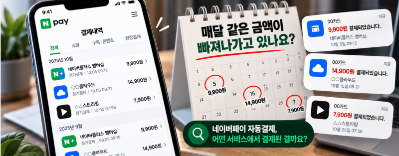 네이버페이 자동결제 해지 방법, 매달 모르는 돈이 빠져나간다면?