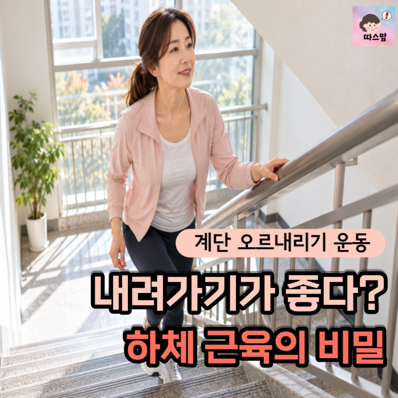 "내려갈 때 근력이 더 좋아진다고?" 계단 오르내리기 운동 무릎 지키는 방법