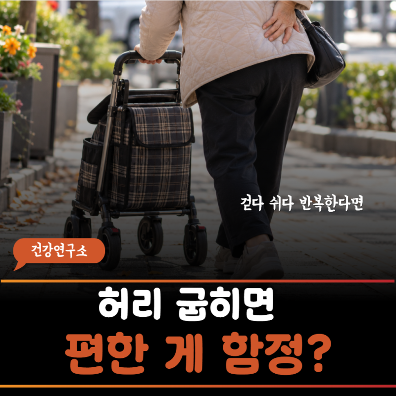"허리 굽히면 편하고 펴면 아프다면?" 척추관협착증 초기 증상과 간헐적파행 허리디스크협착....