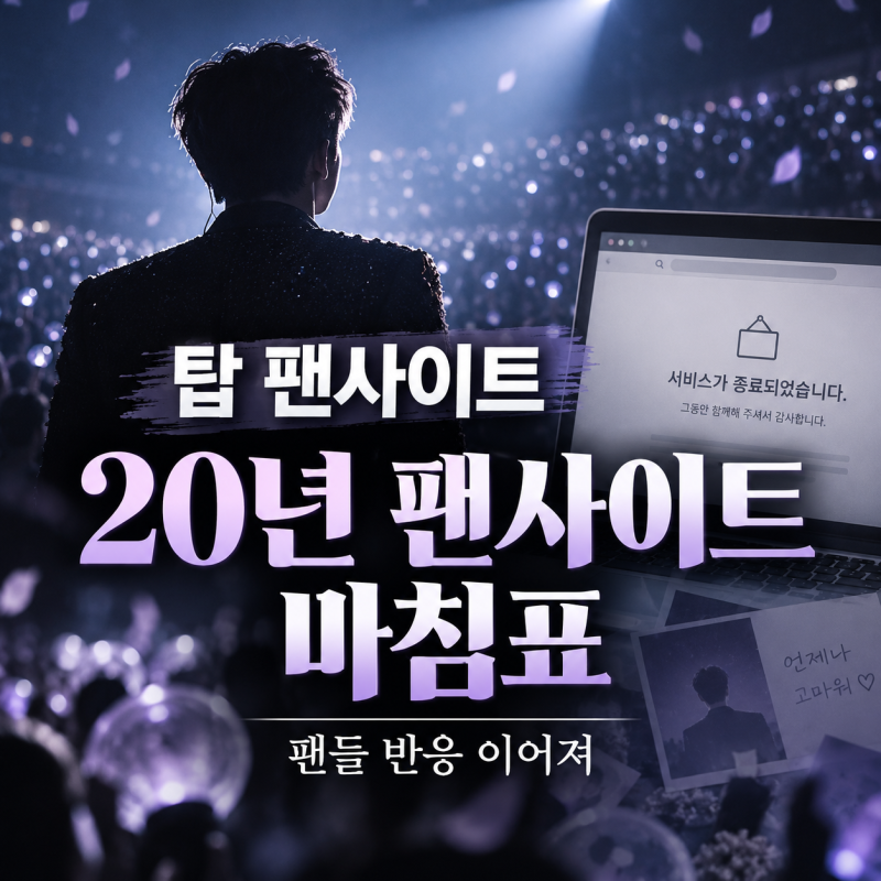 탑 20년 팬사이트 왜 닫았나? 소속사 공식 사과까지 나온 이유 정리