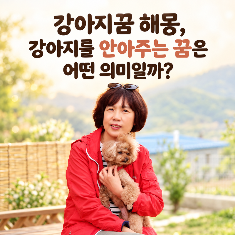 강아지꿈 해몽, 강아지를 안아주는 꿈은 어떤 의미일까?