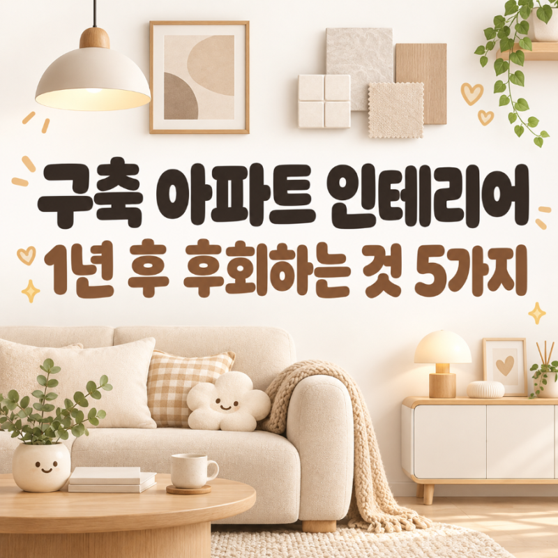 구축 아파트 인테리어 1년 후 후회하는 것 5가지｜올화이트·현관타일·실링팬·화이트 인덕....