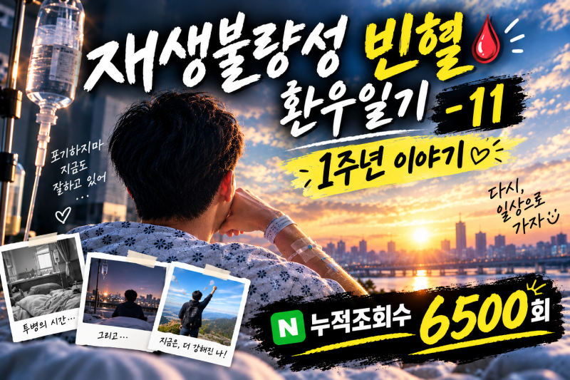 재생불량성빈혈 환우일기 -11(조혈모세포이식1년차)