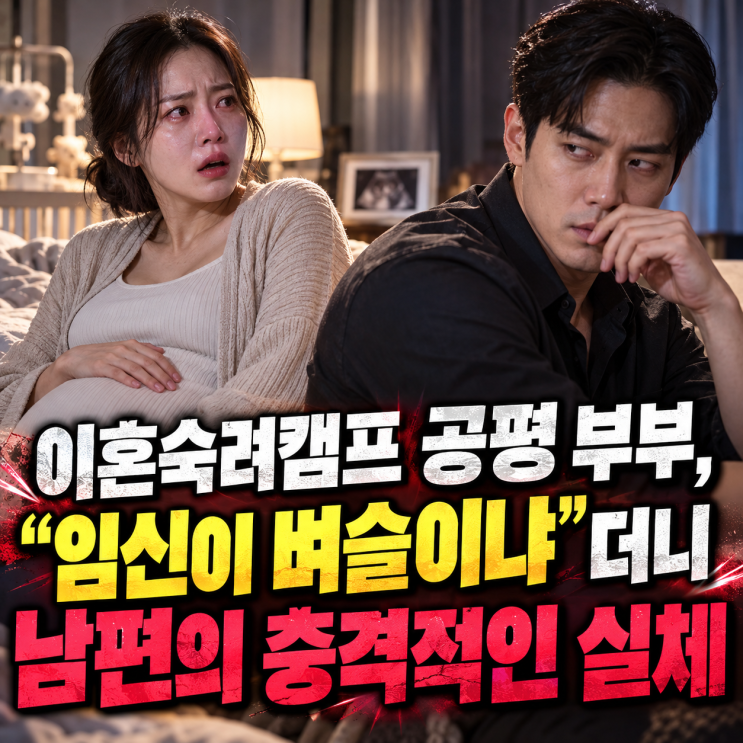 <b>이혼숙려캠프</b> 공평 부부 “임신이 벼슬이냐”더니 남편의 충격적인....