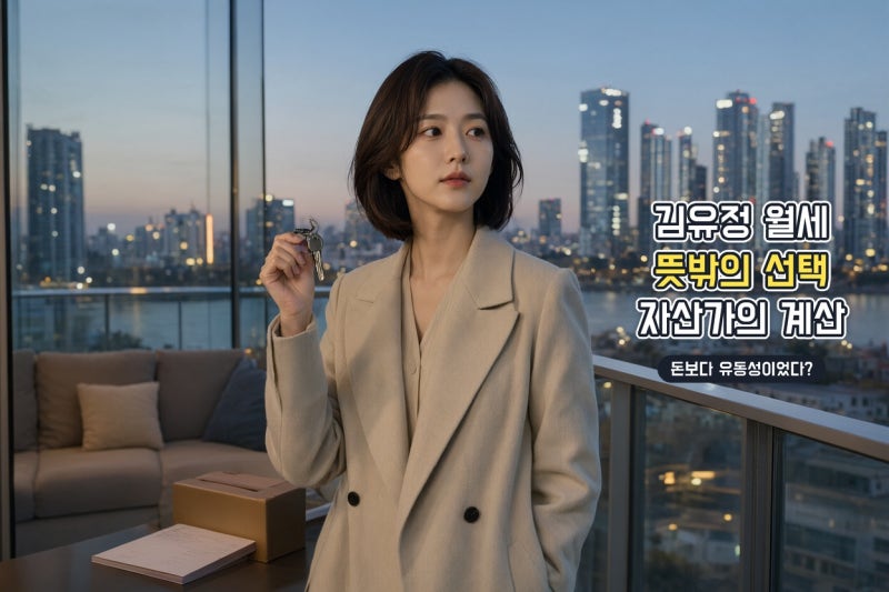 김유정 한남동 떠나 성동구 월세 선택한 이유, 자산가 주거 전략이었나