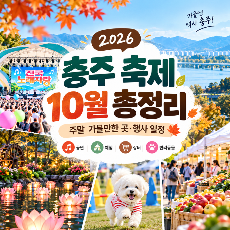 2026 충주 축제 10월 총정리｜주말 가볼만한 곳·행사 일정