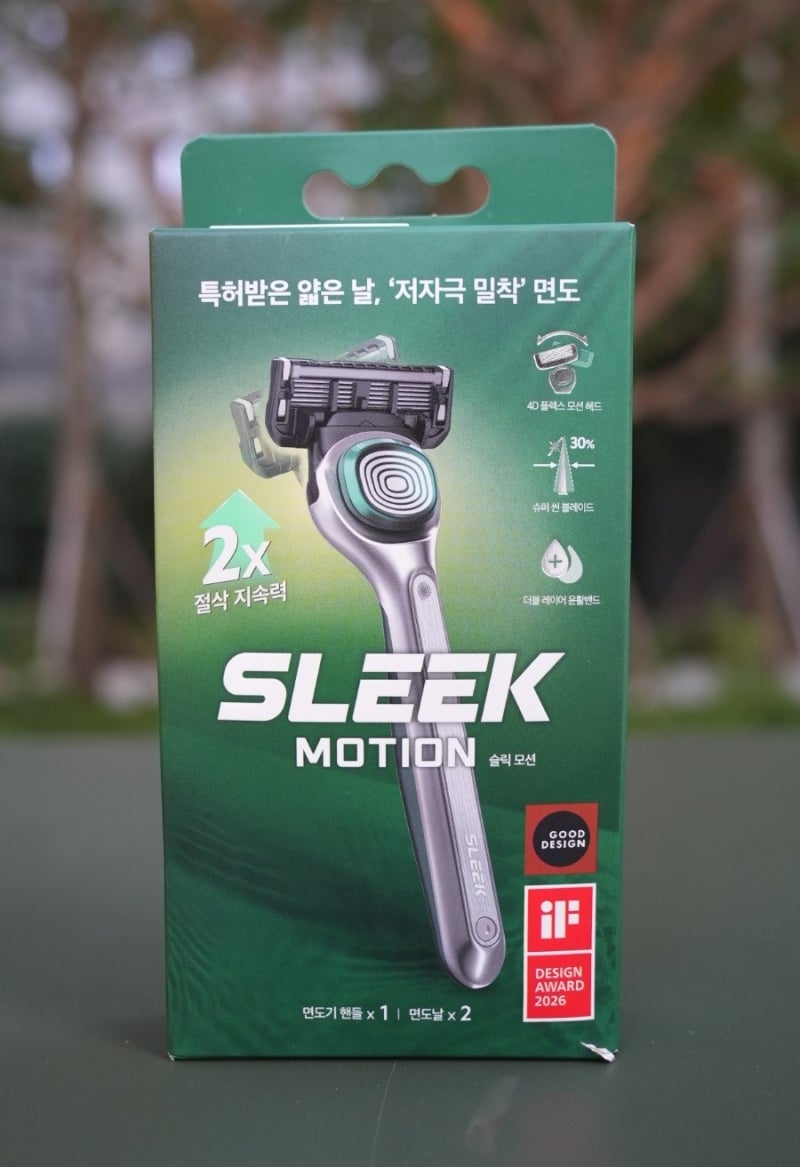 슬릭 모션 면도기 핸들팩 (면도핸들 1 + 면도날 2입)/도루코 면도기