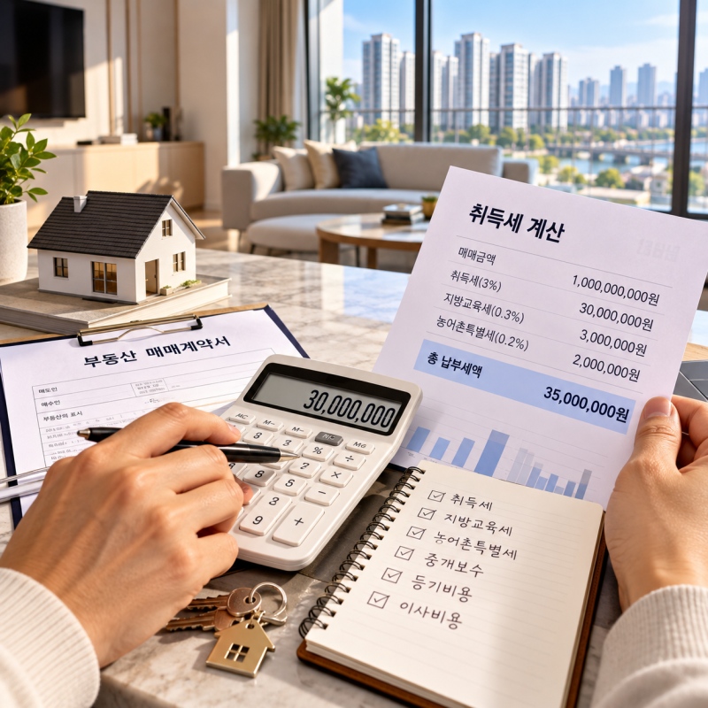 “10억 아파트 사면 3000만원?” 취득세 계산 전에 꼭 보세요