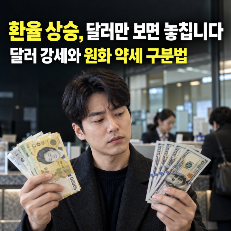 환율 상승 원인, 달러 강세와 원화 약세를 구분해 읽는 법