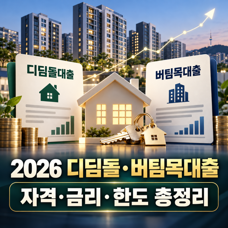 2026 디딤돌·버팀목대출 자격 조건｜가을 이사철 정책대출 금리·신청법