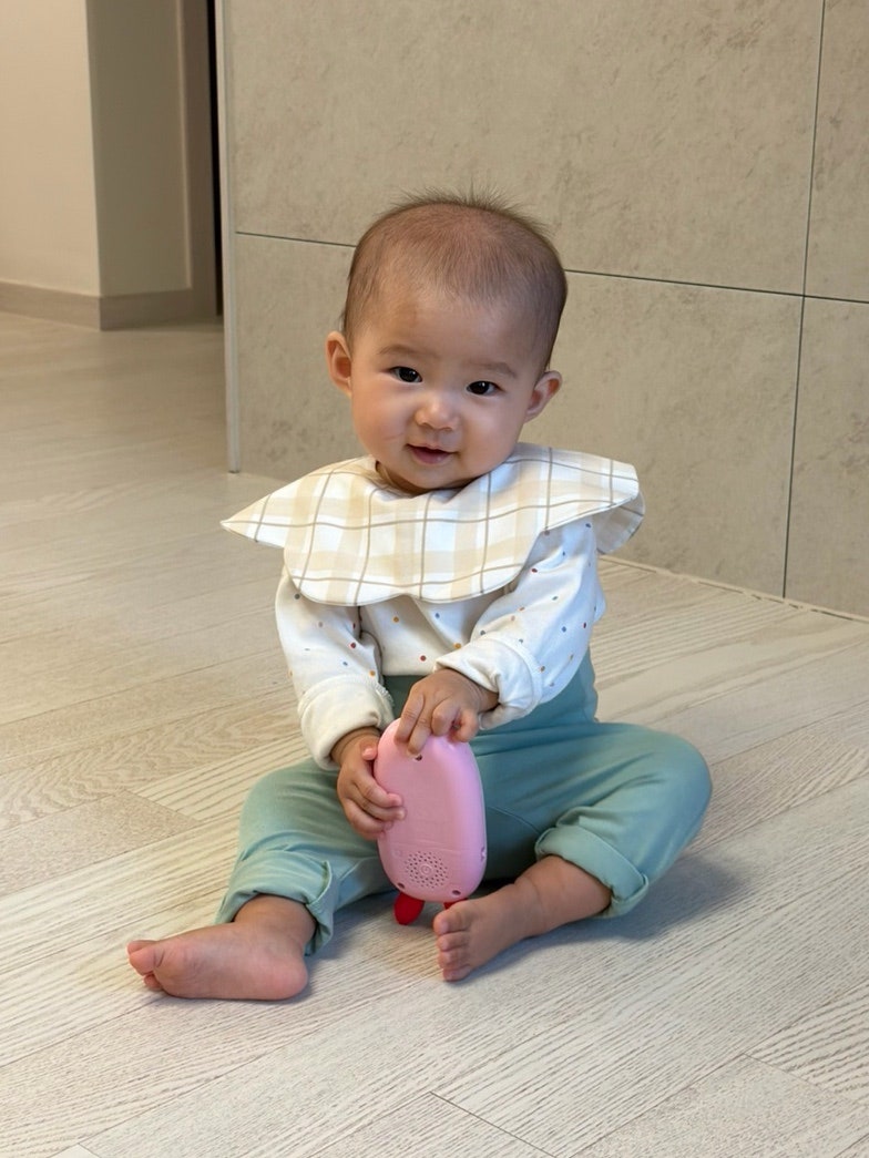신생아 바디수트 추천 코니 모달 울트라 소프트 바디수트 8개월 아기 착용샷