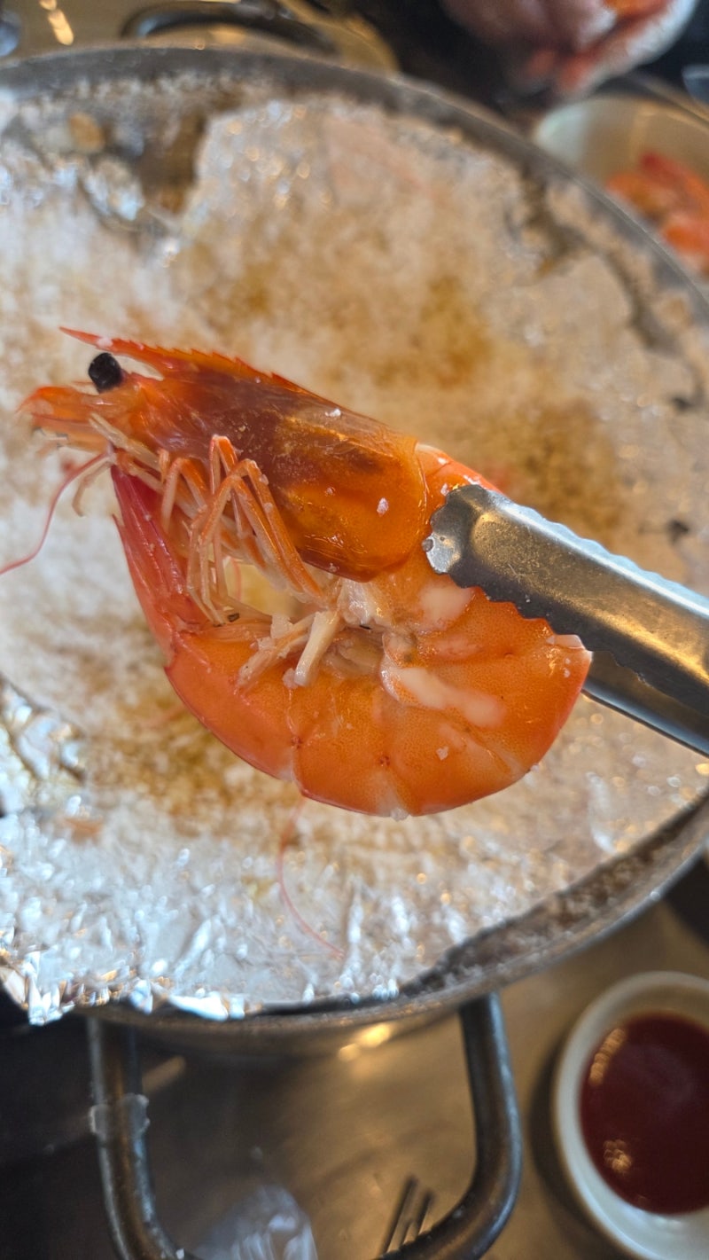[김포 맛집] 강화도 차 막혀서 급선회! 대명항 길목 '대명수산'에서 제철 왕새우구이 & 전어 ....