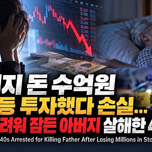 수억원 투자 손실이 부른 비극…잠든 아버지 살해 혐의 40대 딸 체포