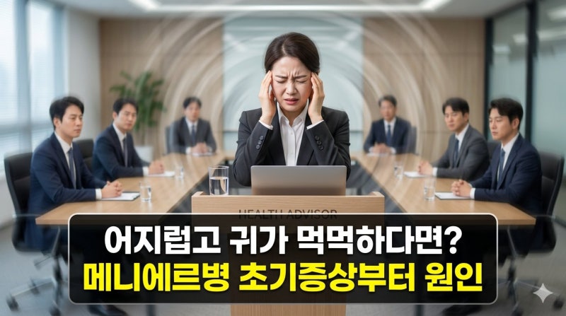 귀에서 소리가 나고 어지러우신가요? 메니에르병 초기증상부터 원인, 재발 치료법 총정리!