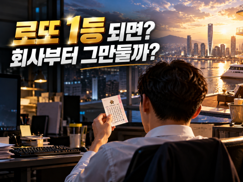 로또 1등 당첨되면 회사 그만둘까? 실수령액·수령방법·당첨자 꿈 이야기