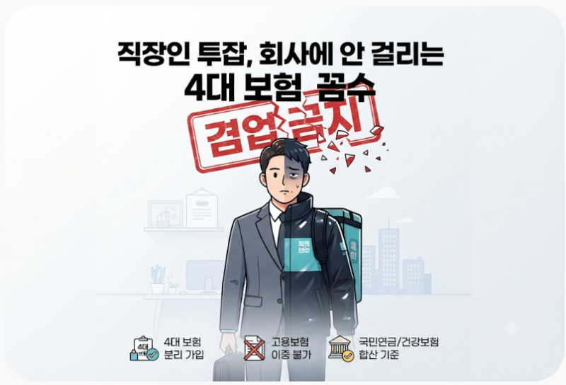 월급 모자라 배달 뛰는 직장인 주목! 회사에 투잡 안 걸리는 알바 세금 꿀팁