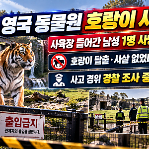 영국 동물원 호랑이 우리 들어간 남성 사망…발로 막으려 했지만 참변, 사고 원인은?