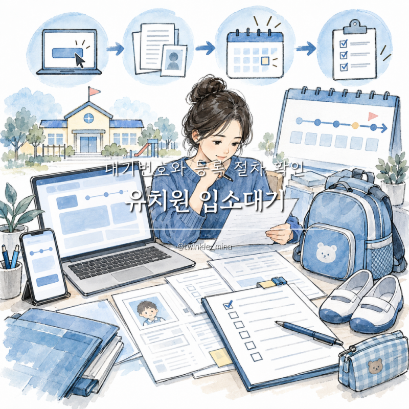 유치원 입소대기, 대기번호와 등록 절차 확인 방법
