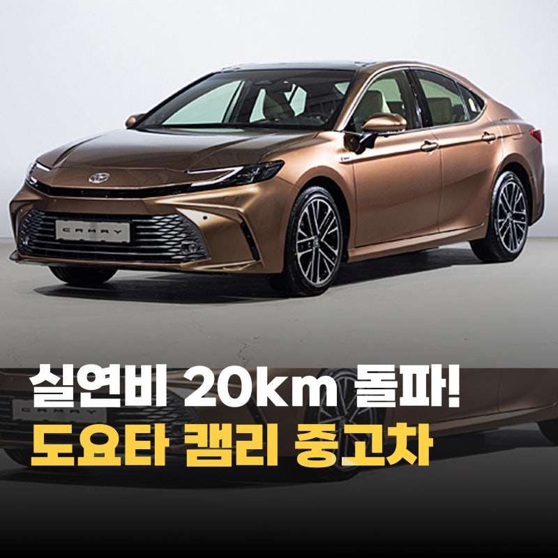 "아반떼 중고 살 바엔 무조건 이거?" 1,000만 원대 도요타 캠리 중고 시세 공개