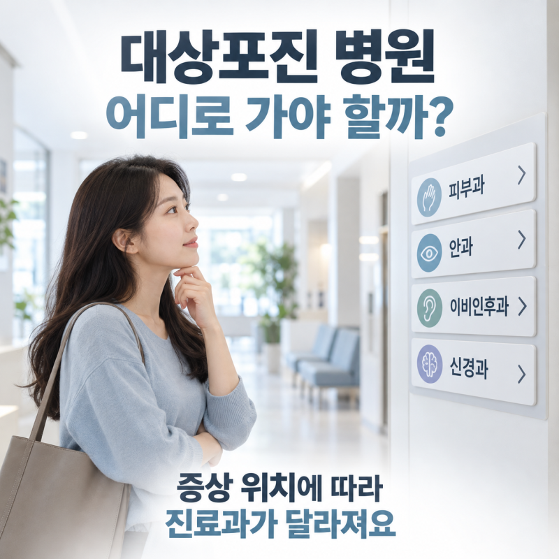 대상포진 병원 어디로 가야 할까? 피부과·신경과·안과 선택 기준