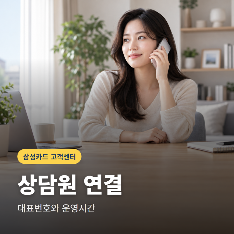 삼성카드 고객센터 상담원 연결, 대표번호와 운영시간은?