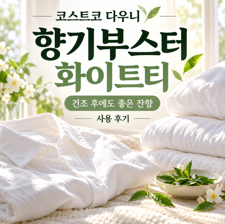 코스트코 다우니 향기부스터 화이트티 사용 후기 건조 후 잔향이 더 좋은 제품