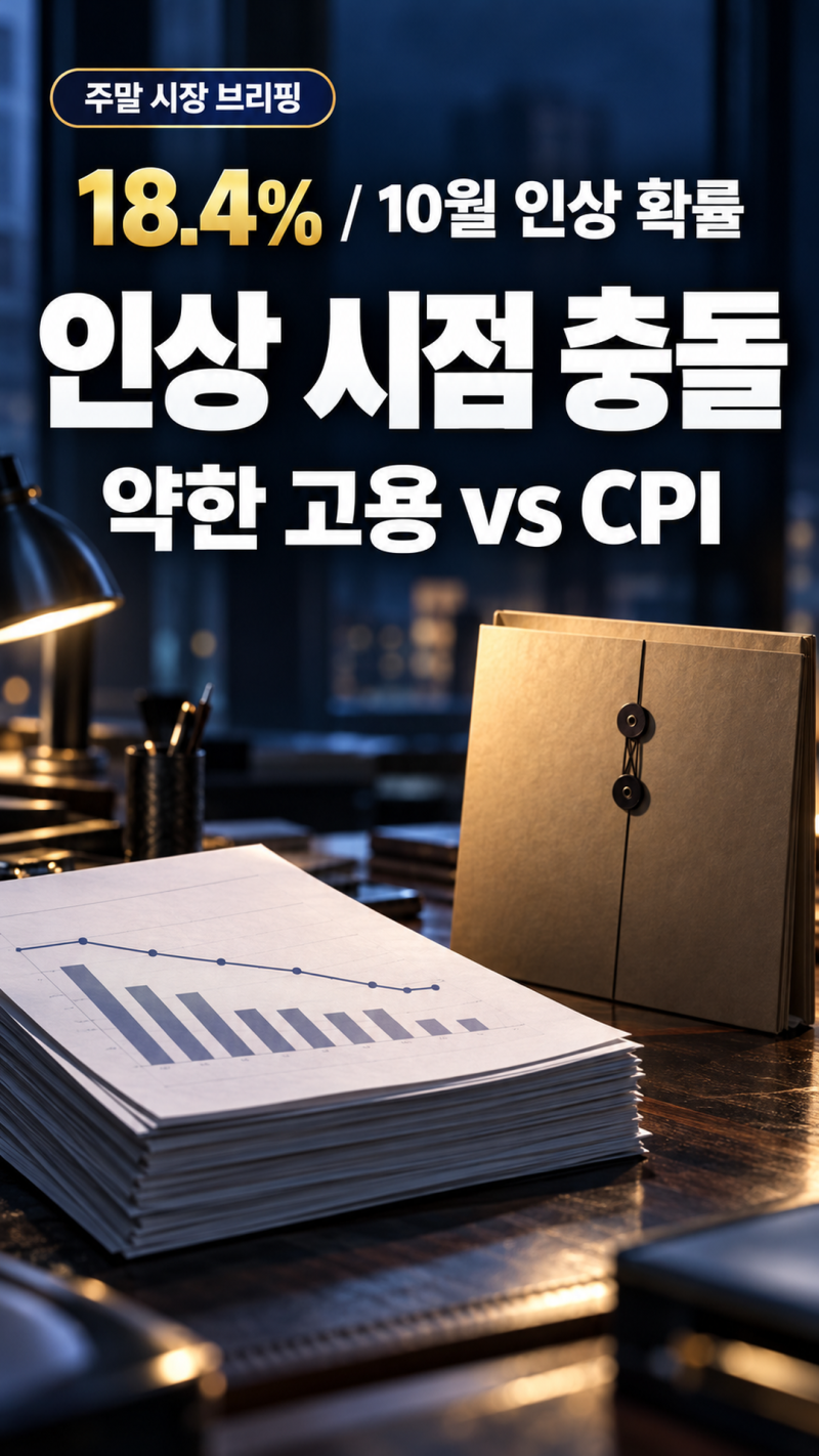 미국 9월 CPI 발표 앞두고 10월 금리 인상 확률 18.4%, TSMC 실적도 주목